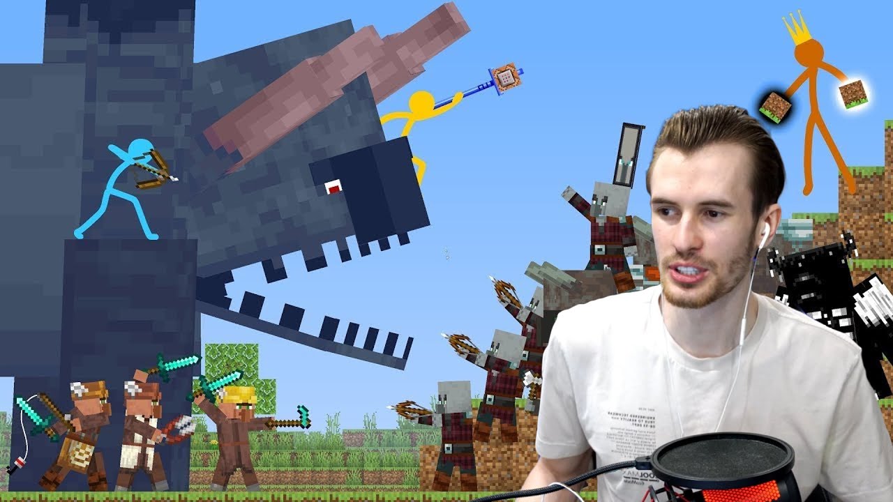 ЗАКВИЕЛЬ В ШОКЕ ОТ АНИМАЦИЙ ПРОТИВ МАЙНКРАФТА! The Raid - Animation vs. Minecraft Shorts Ep. 28