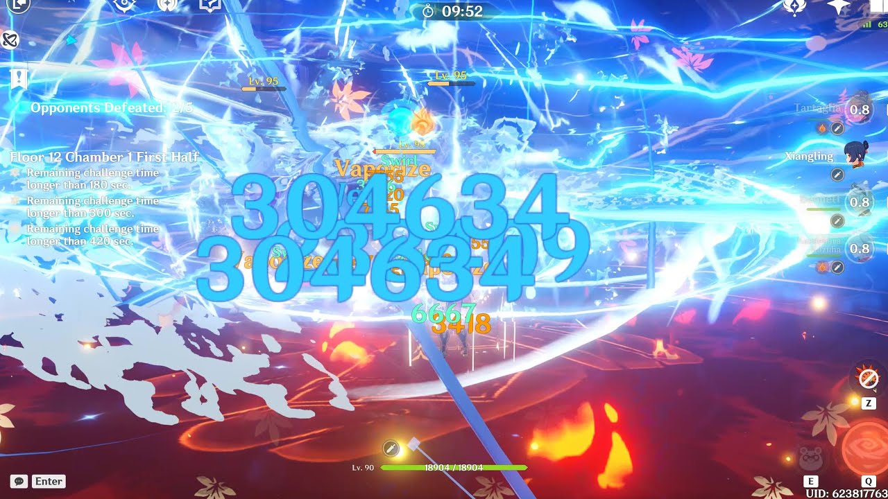 [NEW Spiral Abyss 5.0 Speedrun] Childe International & Ayaka Furina Freeze| Floor 12| Genshin Impact