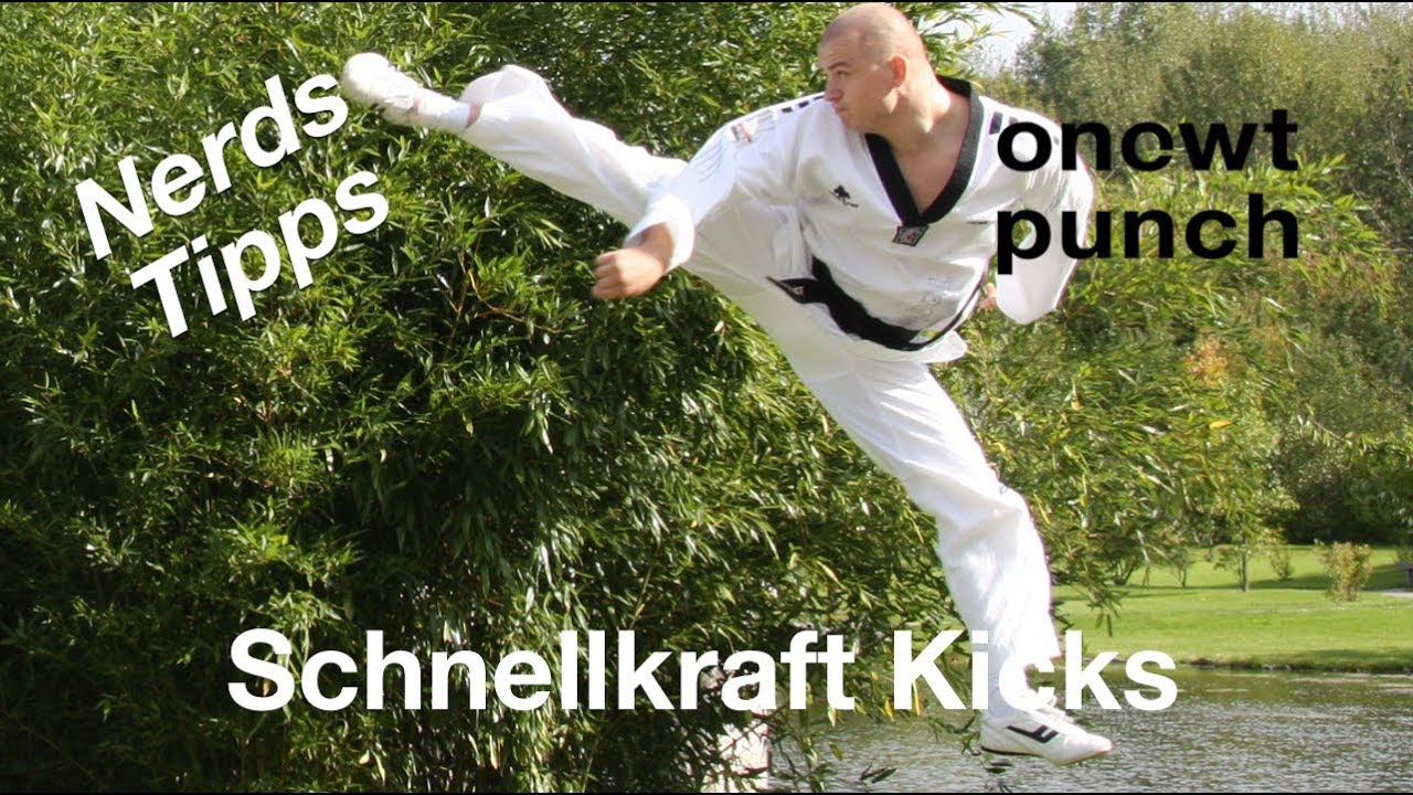 Schnellkraft für Kicks. Schnelle Tritte Kampfsport / Nerds bei One Two Punch Theorie trifft Praxis