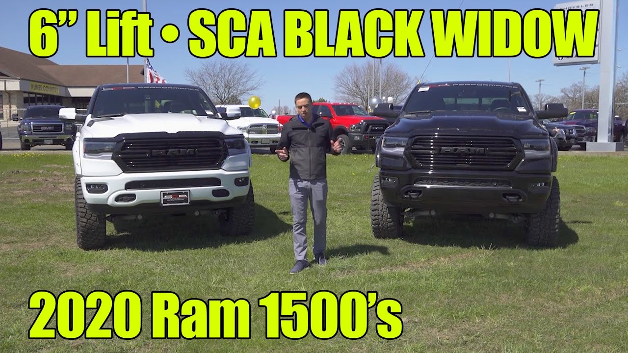 LIFTED 2020 Ram 1500! 6 Inch Lift! SCA Black Widow review, walkaround, exhaust!