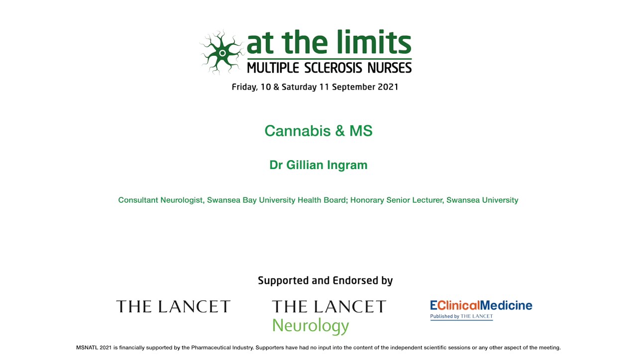 Dr Gillian Ingram - Cannabis & MS