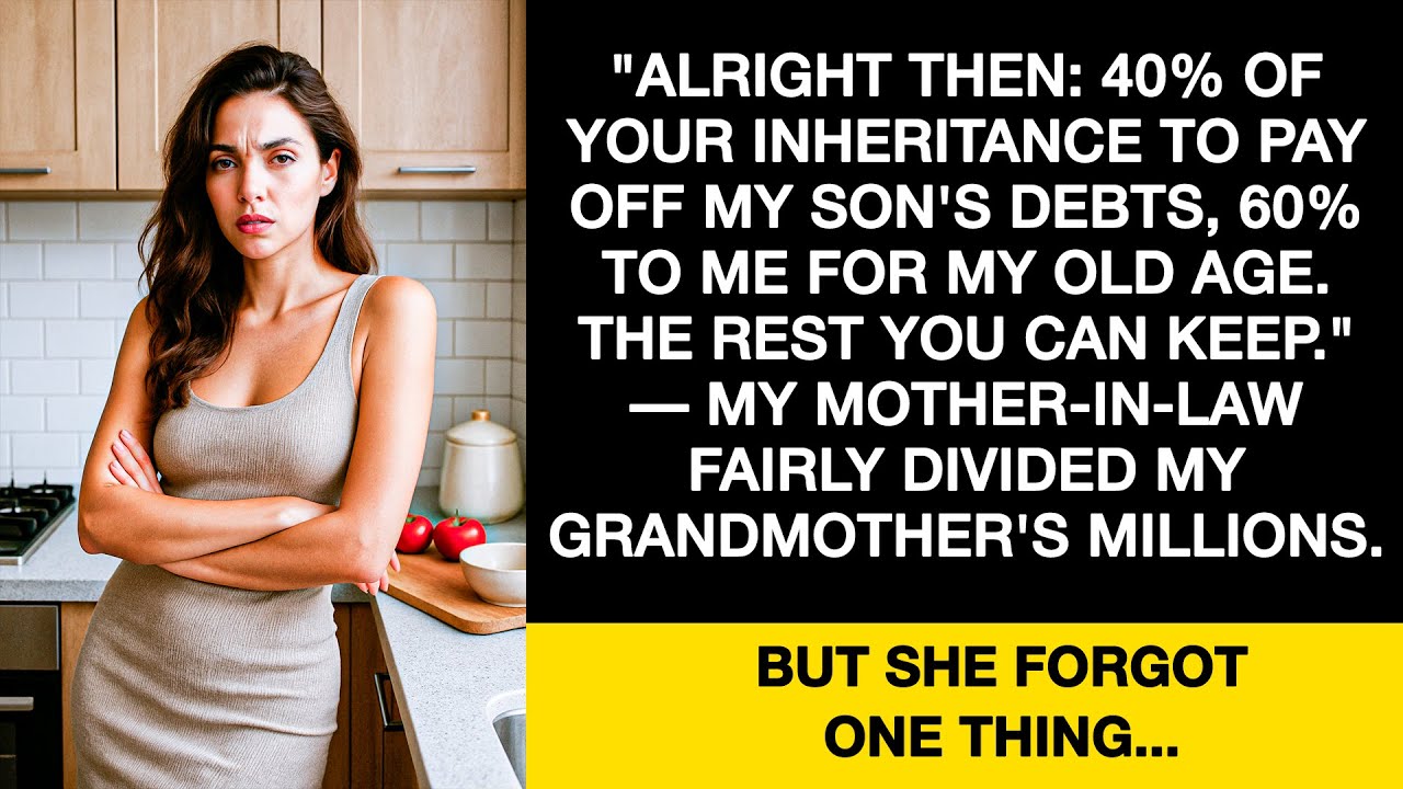 My mother-in-law divided my inheritance: 60% for herself, 40% for me.