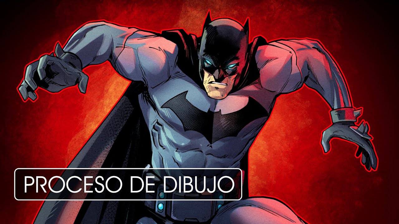 Proceso de dibujo charlando | Batman Futuro - DC (SpeedPaint)