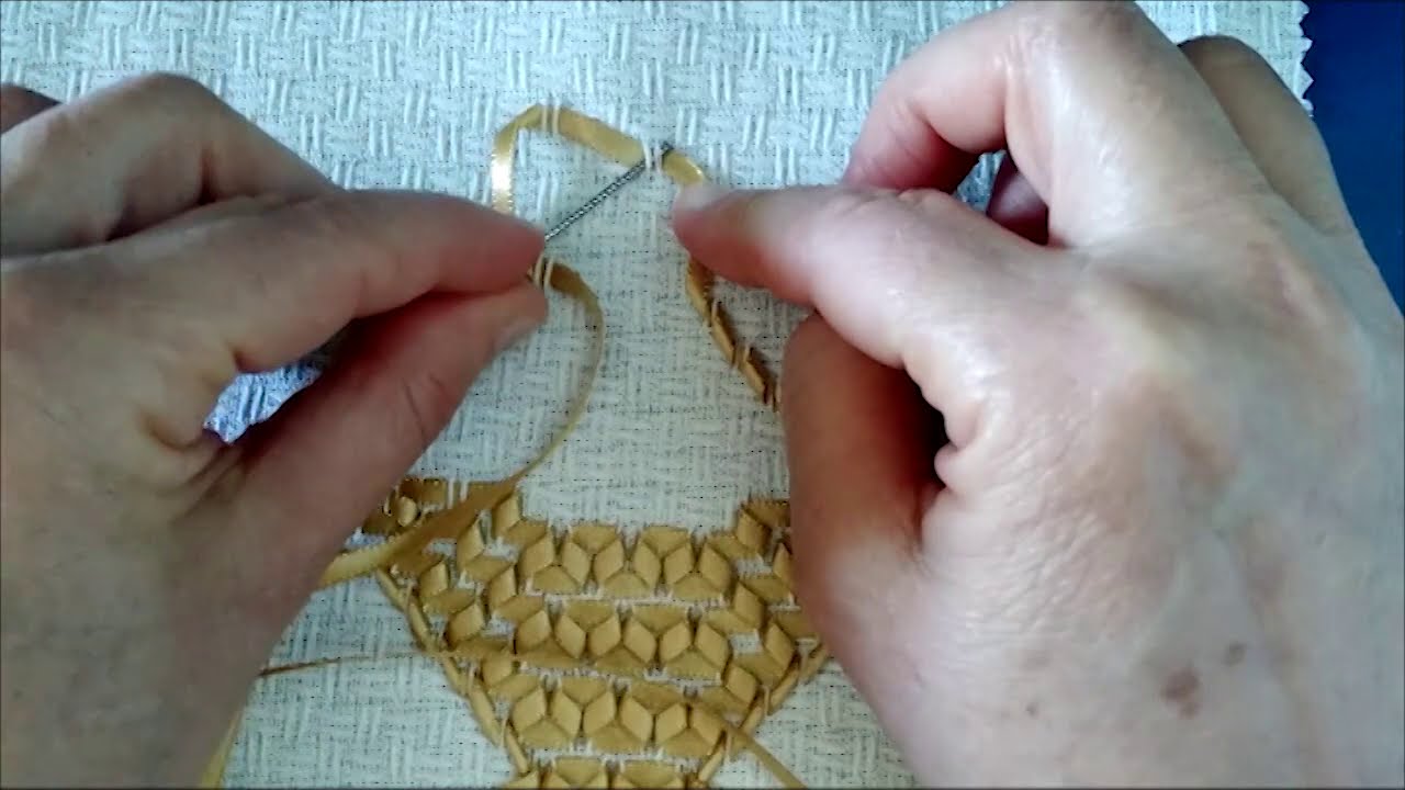 Vagonite em Fitas   - Cestinha Dourada - (parte 2) modelo11