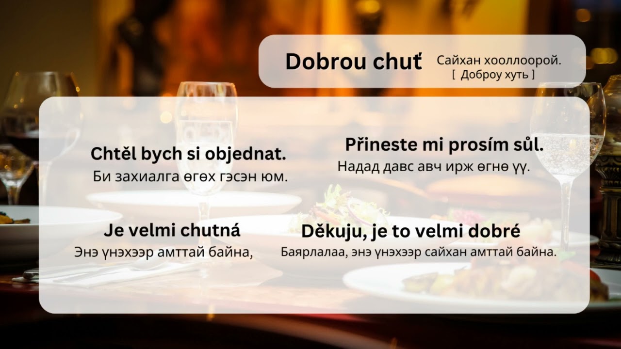 ЧЕХ ХЭЛНИЙ ХИЧЭЭЛ - Restaurace [ РЕСТОРАН ЗООГИЙН ГАЗАР ]
