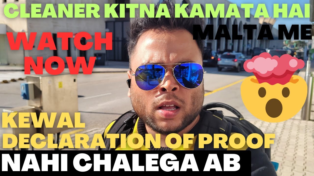 Life Of A Cleaner In Malta | Kya Cleaner Ki Job Karna Sahi Hai? | Malta Work Visa