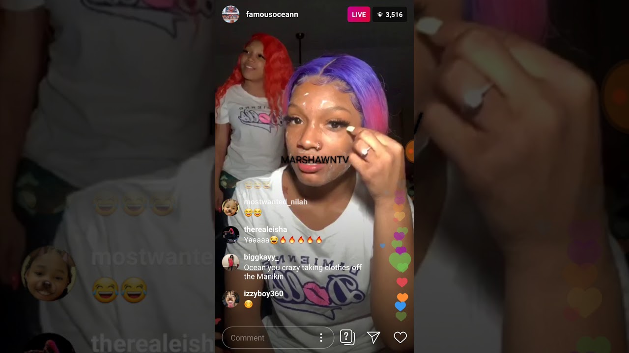 FAMOUS OCEAN INSTAGRAM LIVE