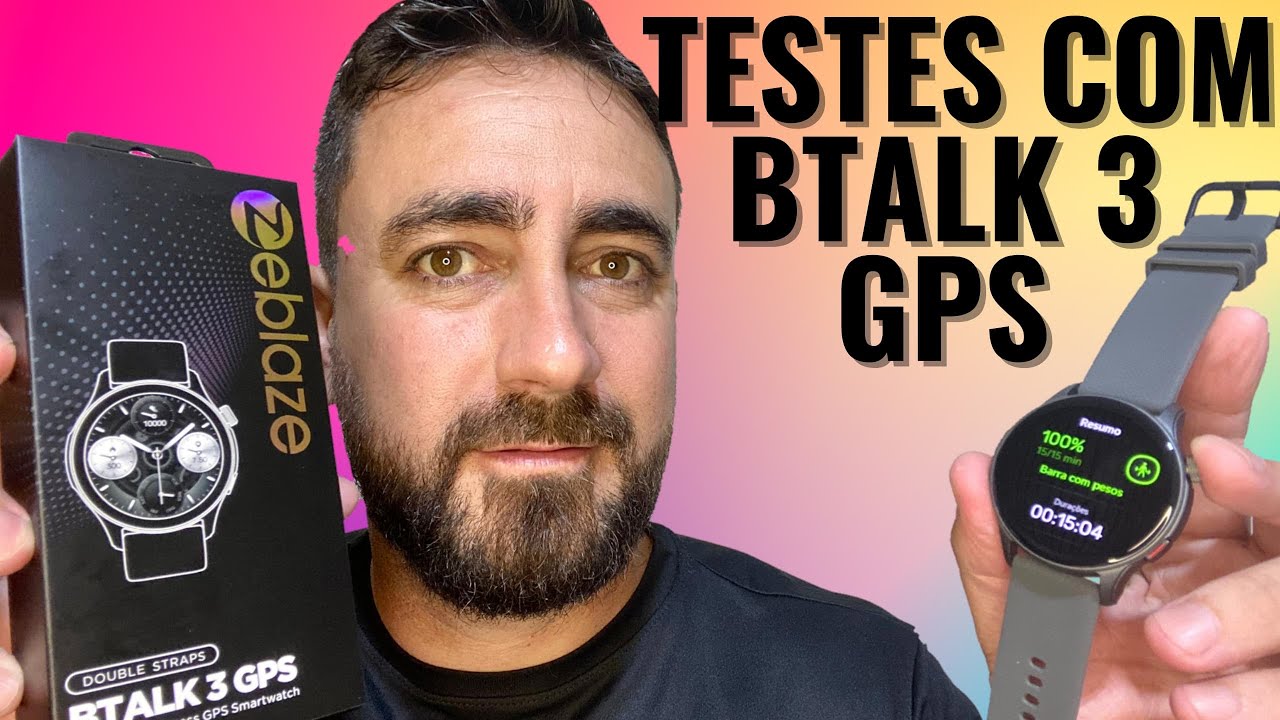 ZEBLAZE BTALK 3 GPS, UM SMARTWATCH ESPORTIVO QUE CUSTA MENOS DE R$250. VEJA SE VALE A PENA COMPRAR