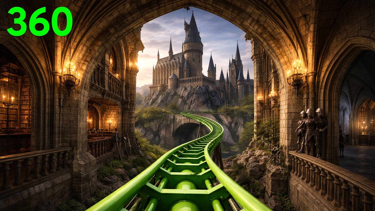 1 Minute Timer with Harry Potter  Hogwarts timer Rollercoaster 360 VR