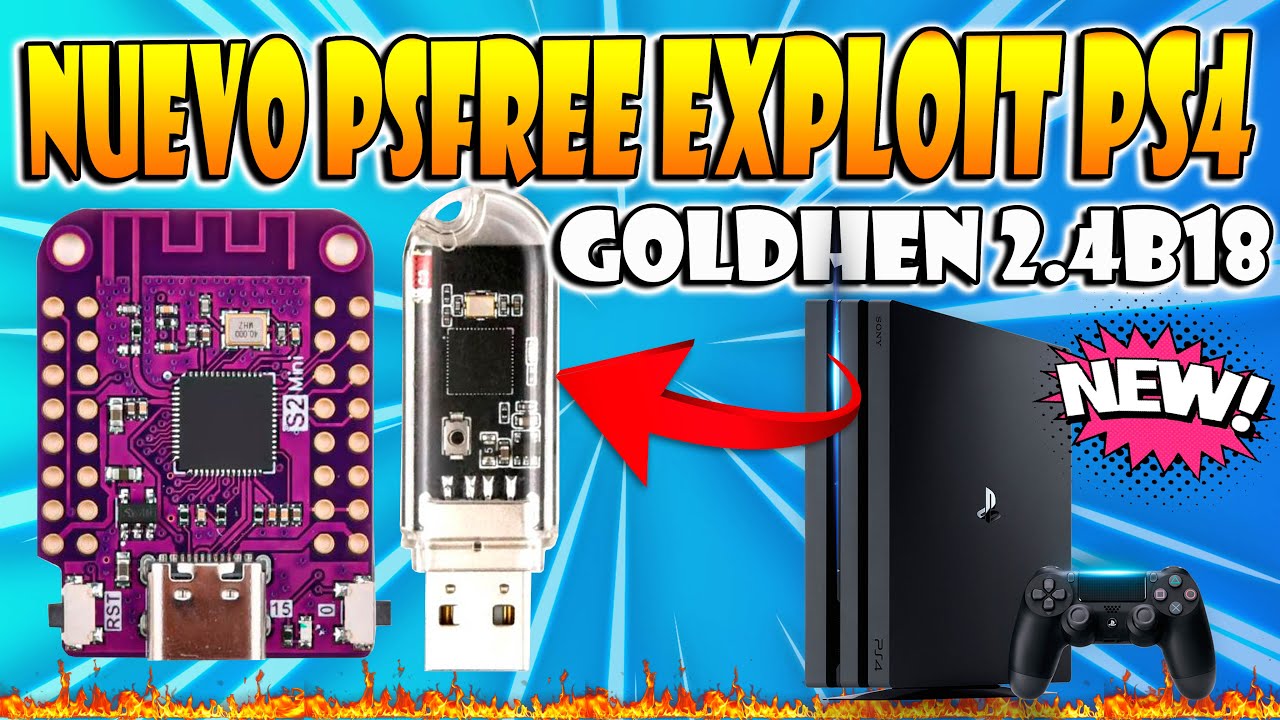 Nuevo EXPLOIT PS4 2.4b18 para ESP S2Mini y el Usb  CHINO! Psfree Nano Auto HOST - GRATIS 9.00