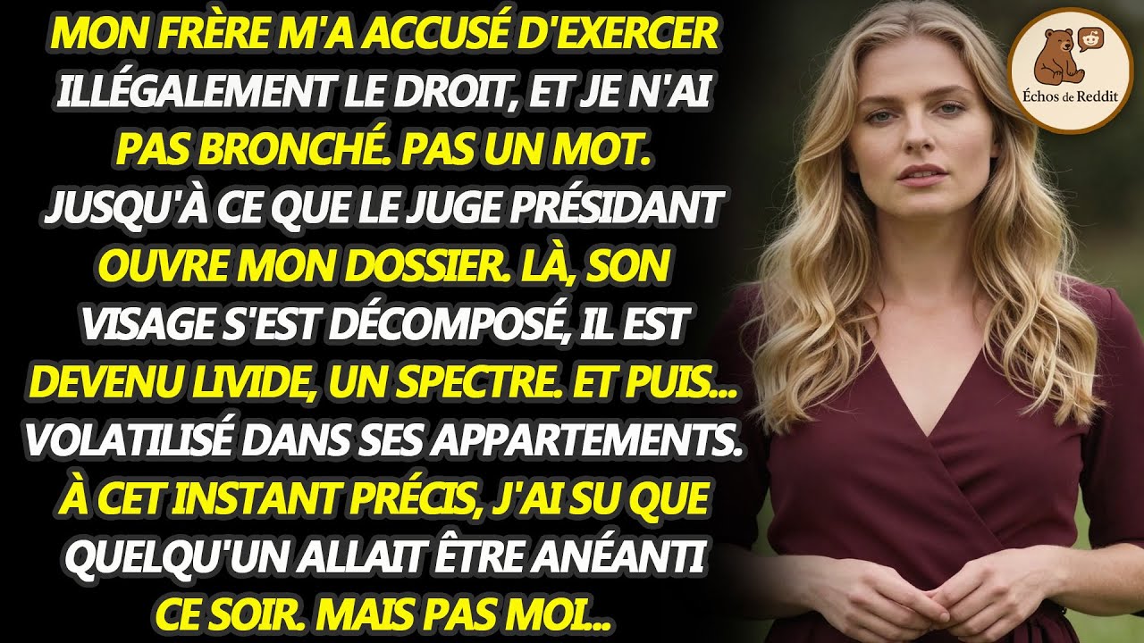 Ma famille m'a dénoncé au barreau pour 