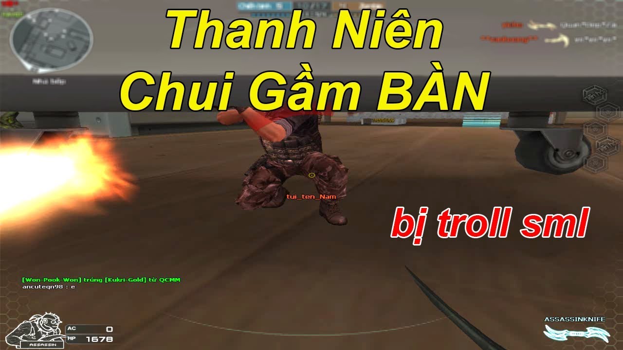 Cười Đau Cả Họng Với Thanh Niên Chui Gầm Bàn Bị Cả Phòng Troll | TQ97