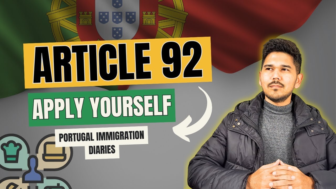 Article 92 Portugal Process & Vocational Training | How to Apply for Article 92 yourself