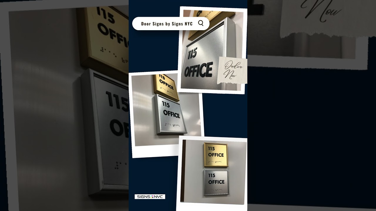 How Do Office Door Signs Impact Workplace Aesthetics?