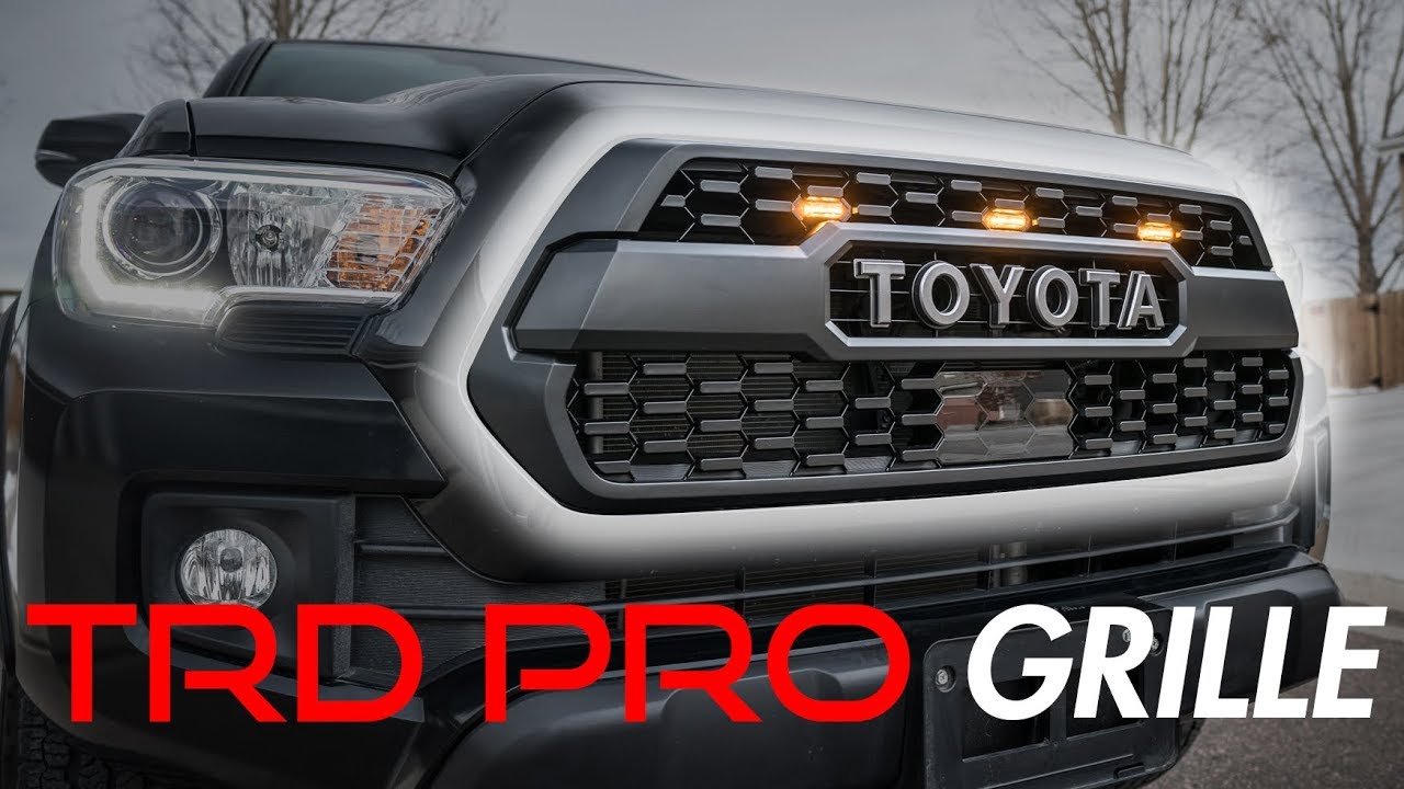 TRD Pro Grille Install for 2016-2019 Toyota Tacoma