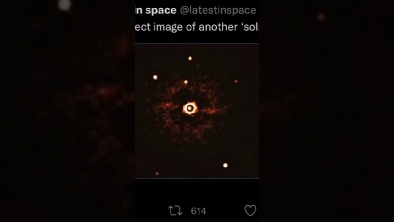 first image of another "solar system" 
