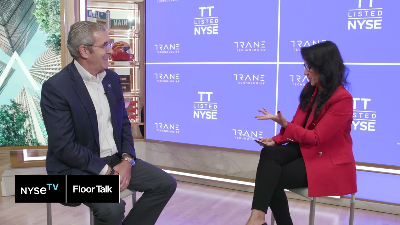 Trane Technologies Chair & CEO Dave Regnery joins NYSE Floor Talk to discuss his 