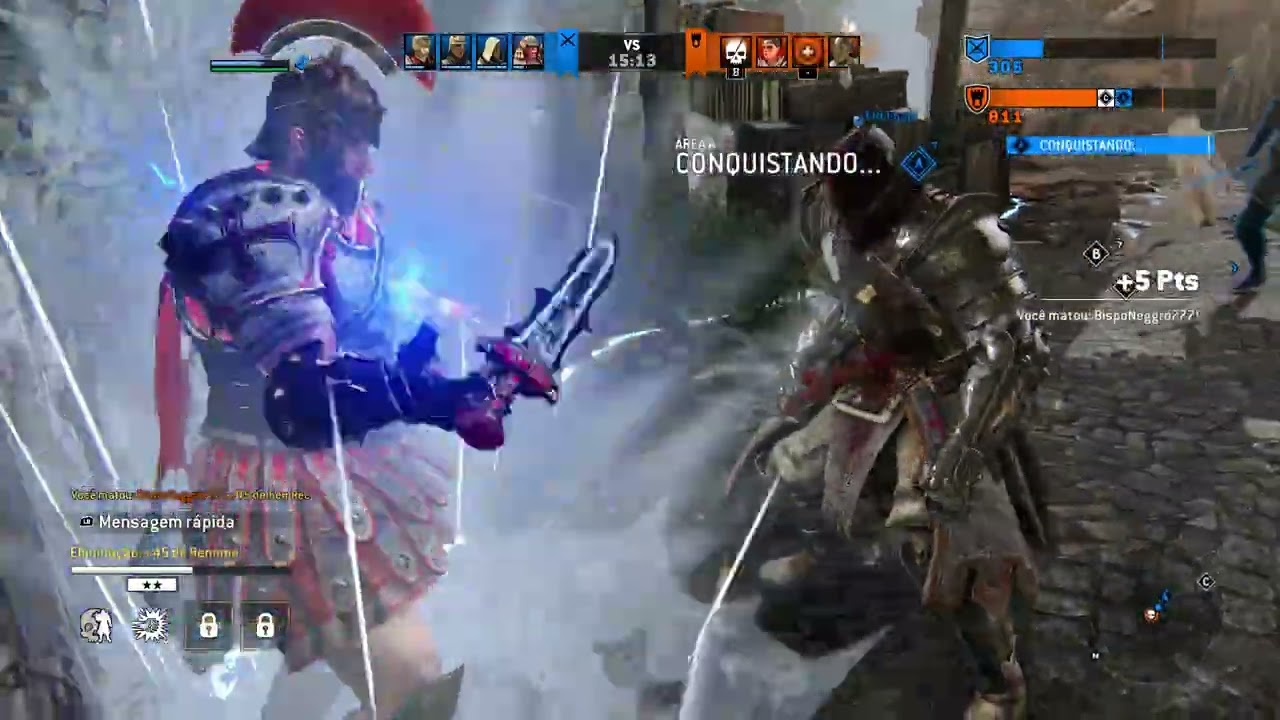 Me divertindo jogando esse jogo incrível, FOR HONOR.
