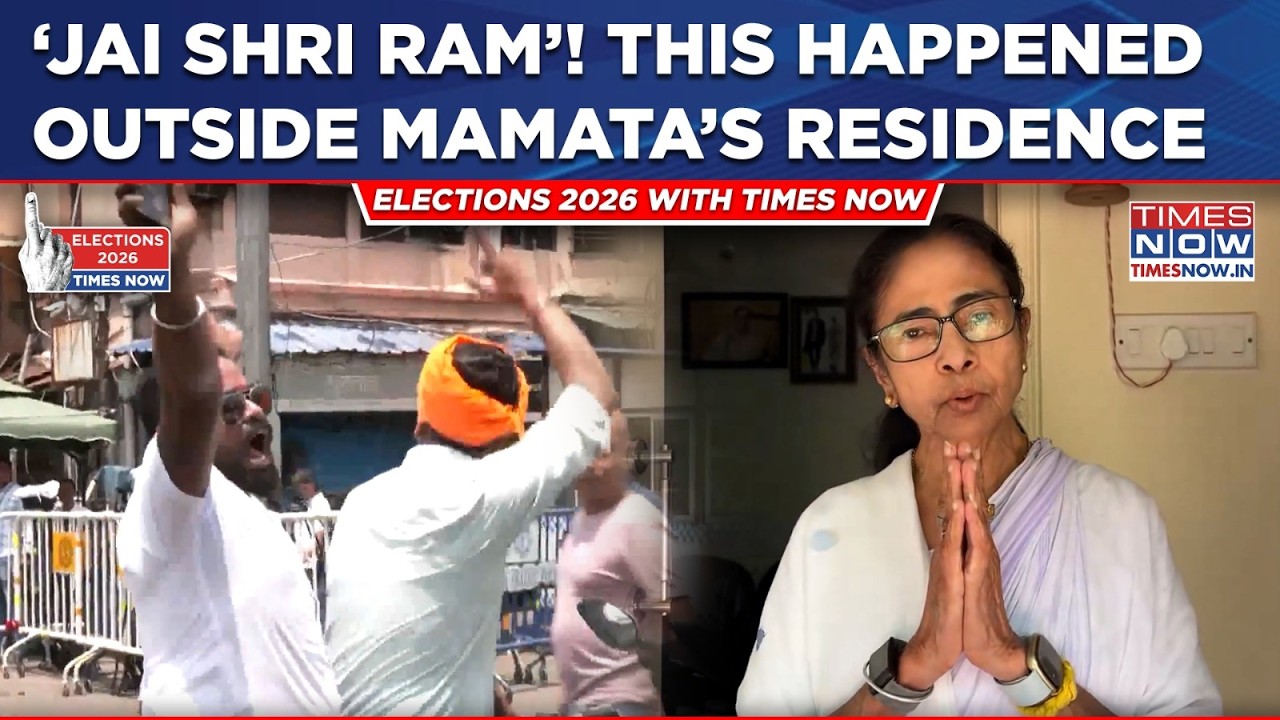 West Bengal Results: &lsquo;Jai Shri Ram&rsquo;! This Happened Outside Mamata&rsquo;s Residence As BJP Workers Cheer