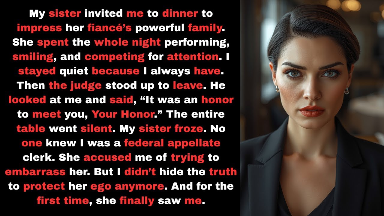 Sister Said 'My Fiancé's Dad Is A Federal Judge' - Until He Called Me 'Your Honor' At Dinner