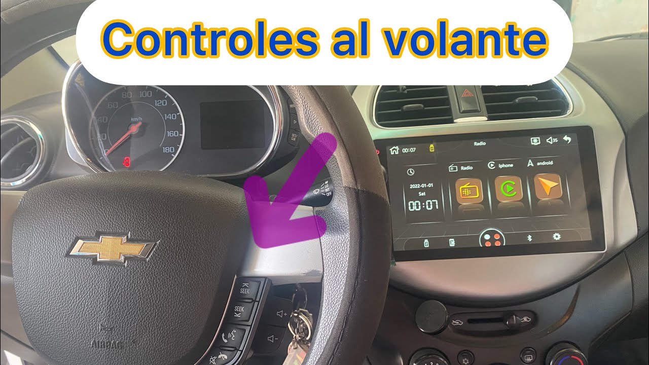 Conectando Estereo a llave y controles al volante Spark/Beat