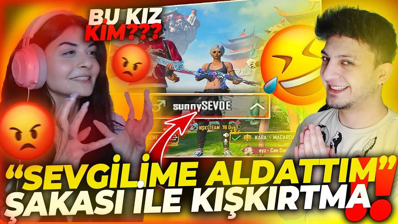 KIZ ARKADAŞIMA ALDATTIM ŞAKASI YAPARAK KIŞKIRTTIM!! 😱 AĞLADI!! 😱 PUBG MOBILE