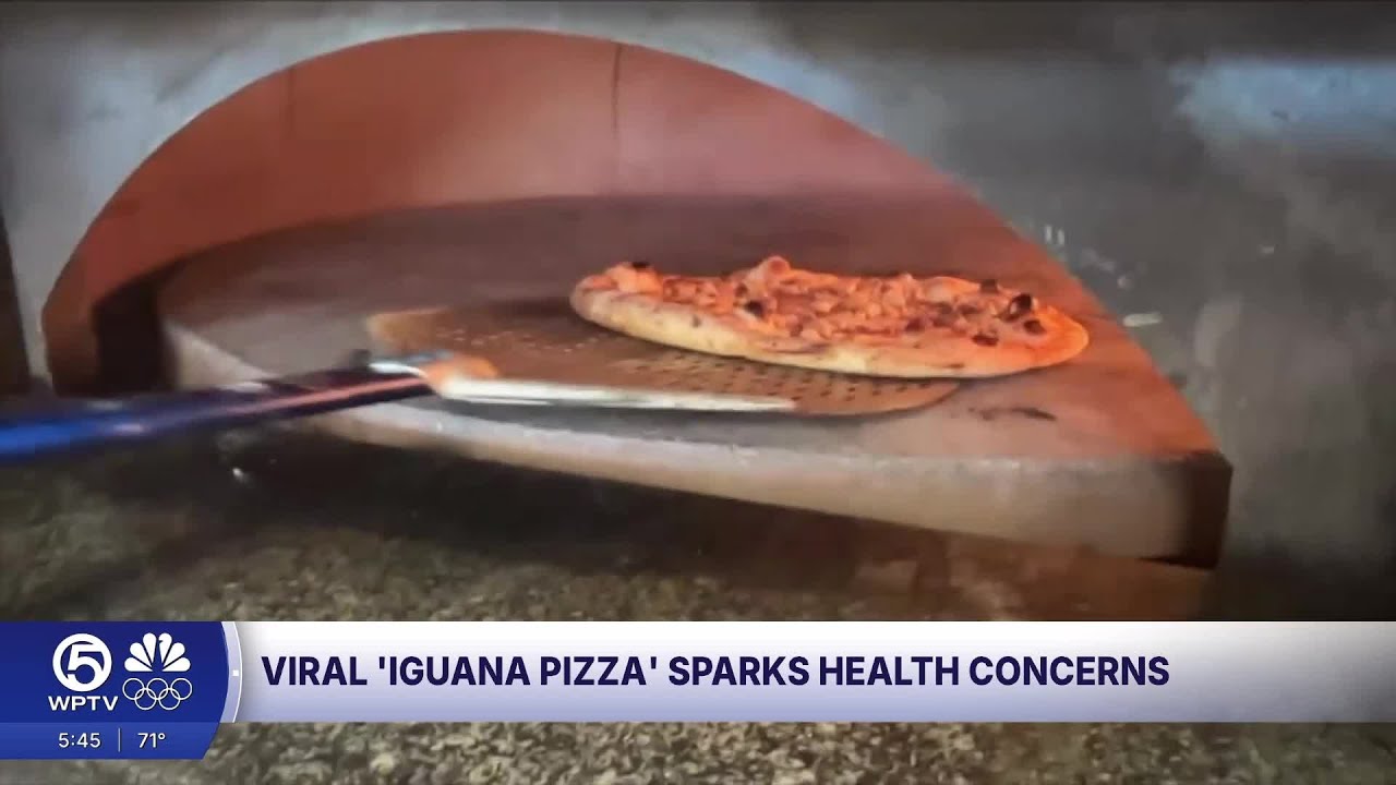 Viral iguana pizza in North Palm Beach sparks health concerns