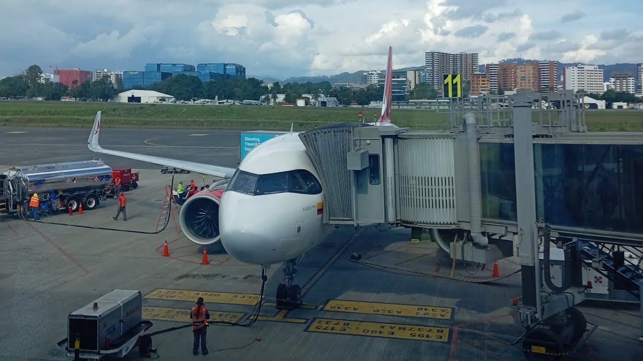 AVIANCA: VUELO AV 034 // BOGOTÁ (BOG) - CIUDAD DE GUATEMALA (GUA) - ATERRIZAJE