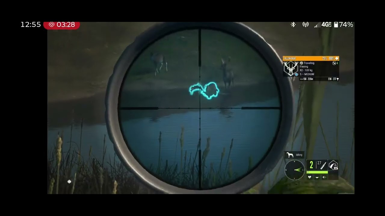Shooting the stacked diamonds fallow