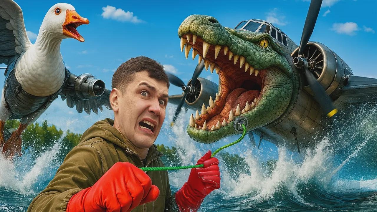 Encontramos a BOMBARDIRO CROCODILO en la VIDA REAL pescando con imán!