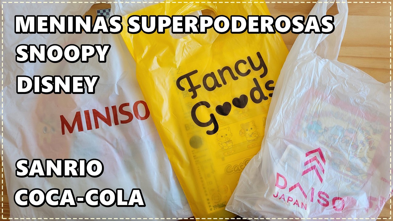 Compras Daiso, Miniso e Fancy Goods