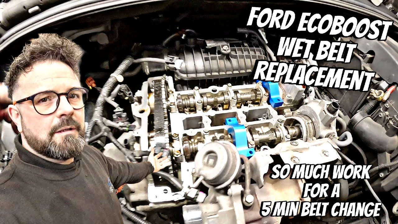 Замена мокрого ремня Ford Focus/Fiesta 1.0 EcoBoost... такая трудоемкая работа...
