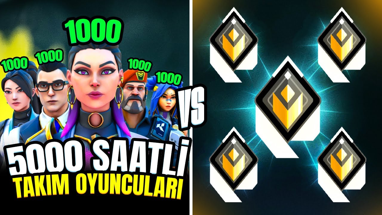 5000 SAATİ olan OYUNCULAR vs 5 RADİANT! | Valorant