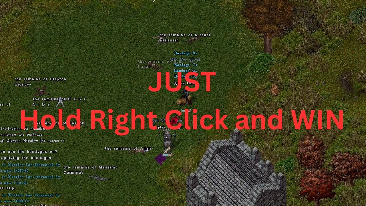 UO Outlands dexer PVP - JUST Hold Right Click and WIN!