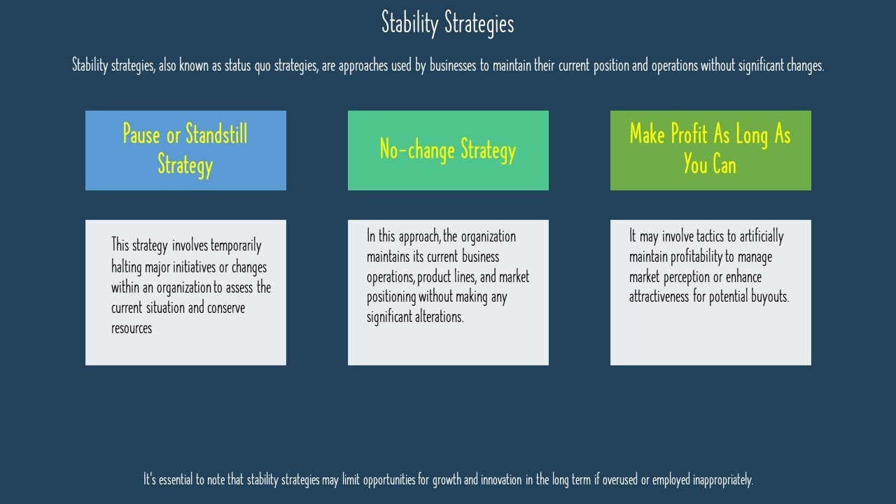 Stability Strategy Explained: Why Sometimes Not Growing Is Strategic | Strategy Masterclass (Modul2)