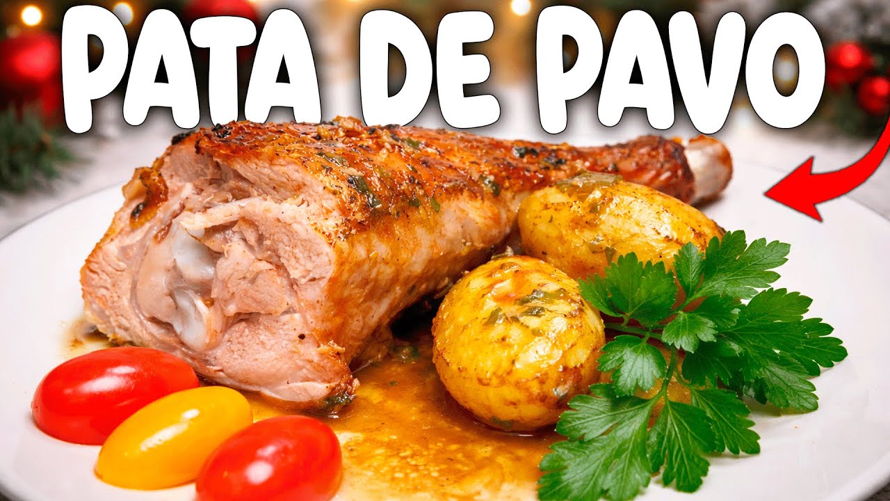 🎄🍗 Pata de PAVO al horno con patatas | Receta fácil para Navidad