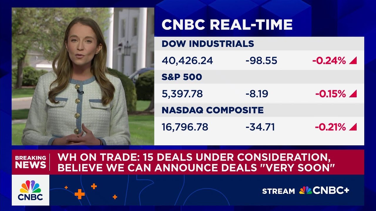 White House on trade: 15 deals under consideration; deal announcement could come 'very soon'