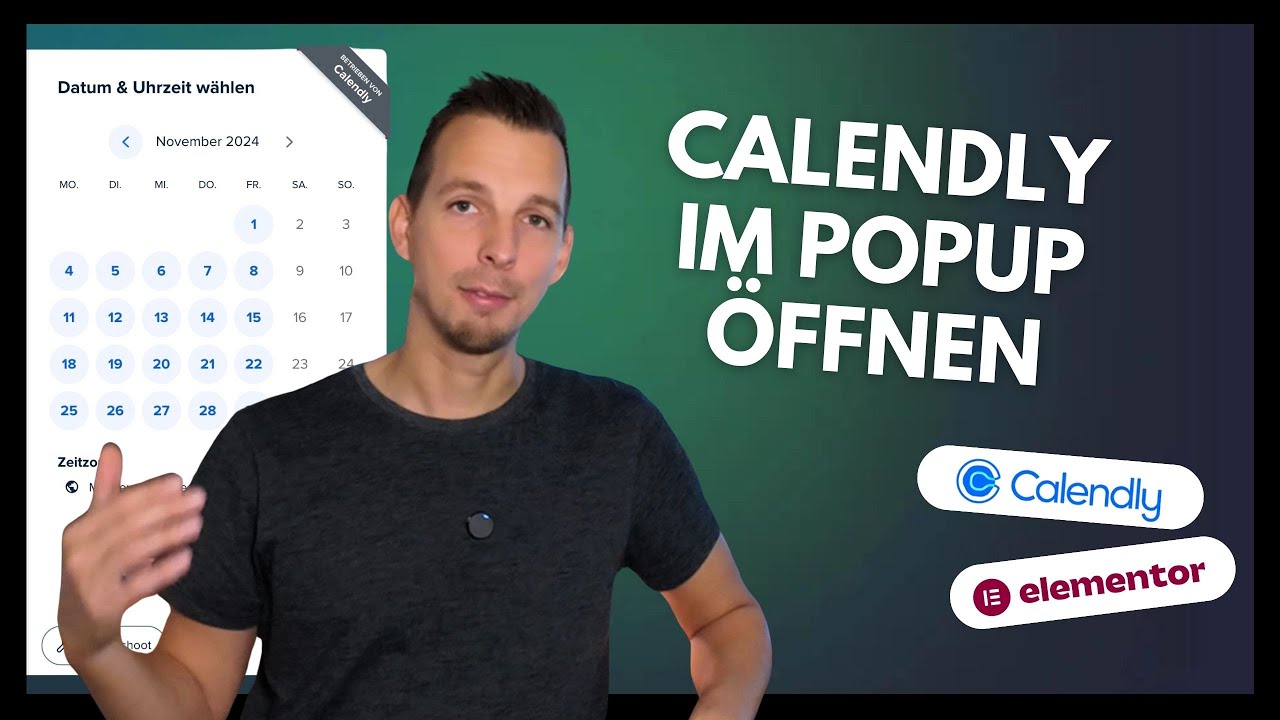 Calendly als Popup in Elementor einbauen - Terminbuchung für deine Webseite