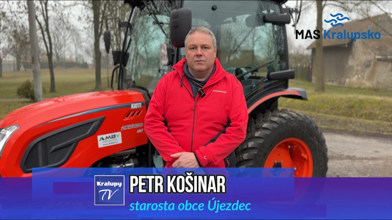 Kralupy TV: Nákup malotraktoru včetně příslušenství pro obec Újezdec - MAS Kralupsko