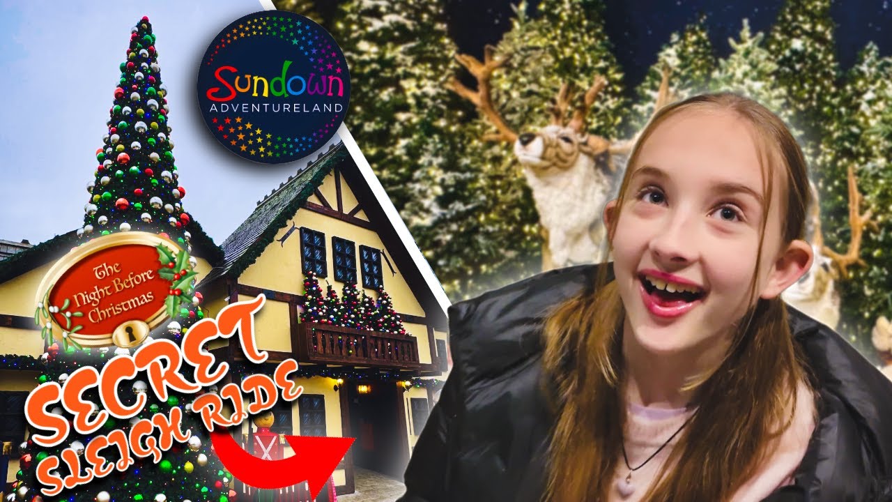 SUNDOWN ADVENTURELAND Рождественский спектакль 2025 Видеоблог Ночь перед Рождеством Катание на са...