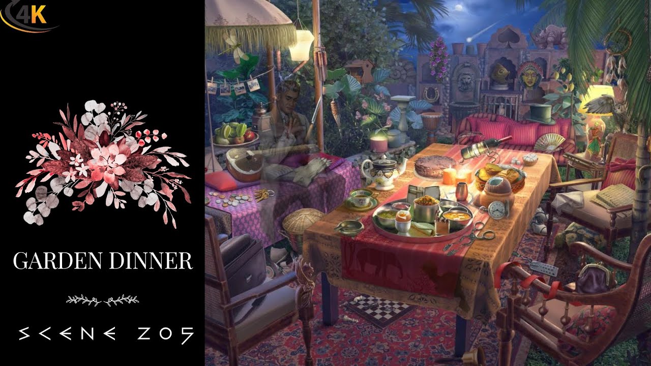 June's Journey Scene 205 Vol 1 Ch 41 Garden Dinner *Full Mastered Scene* 4K