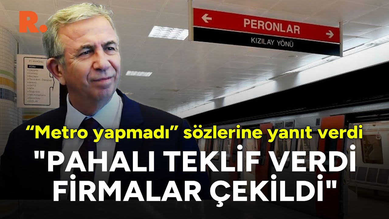 Ankara'da neden metro yapılmadı? Mansur Yavaş tek tek anlattı