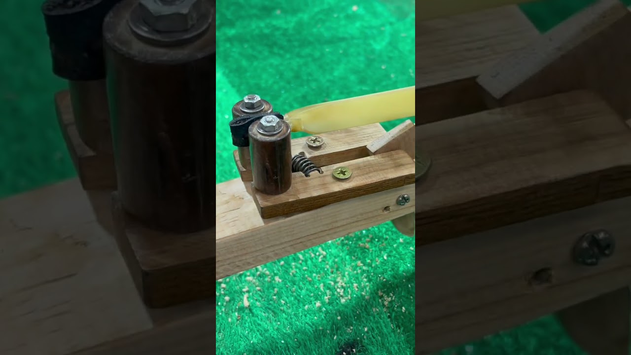 Handmade a simple trigger mechanism # Craft wooden # DIY # Slingshot trigger