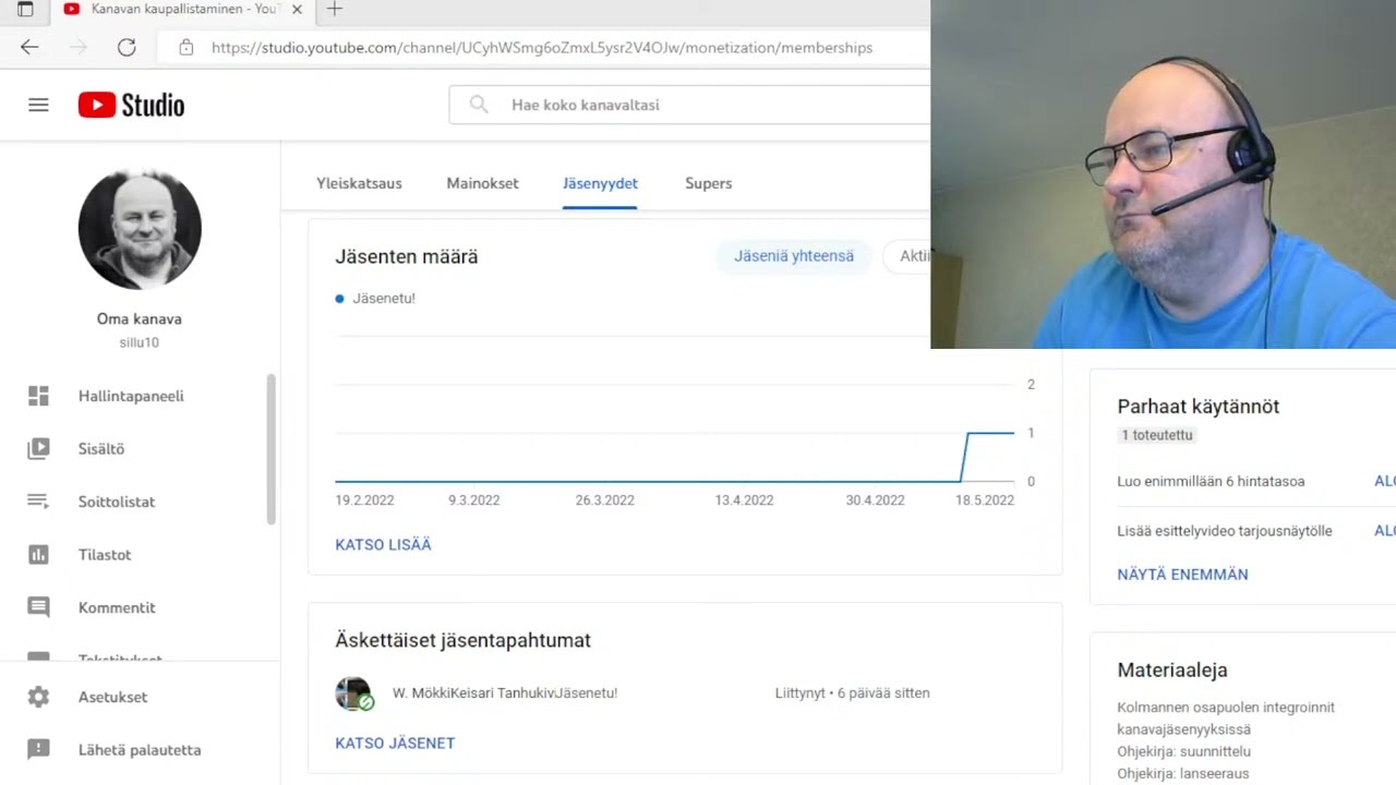 Ensimm&auml;inen sillu10-kanavan j&auml;sen!