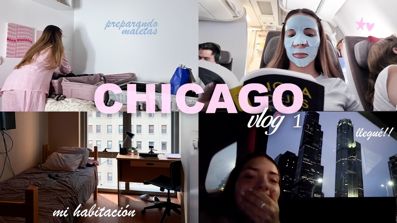 Me voy a vivir a Chicago 🇺🇸 | Maleta, viaje y room tour