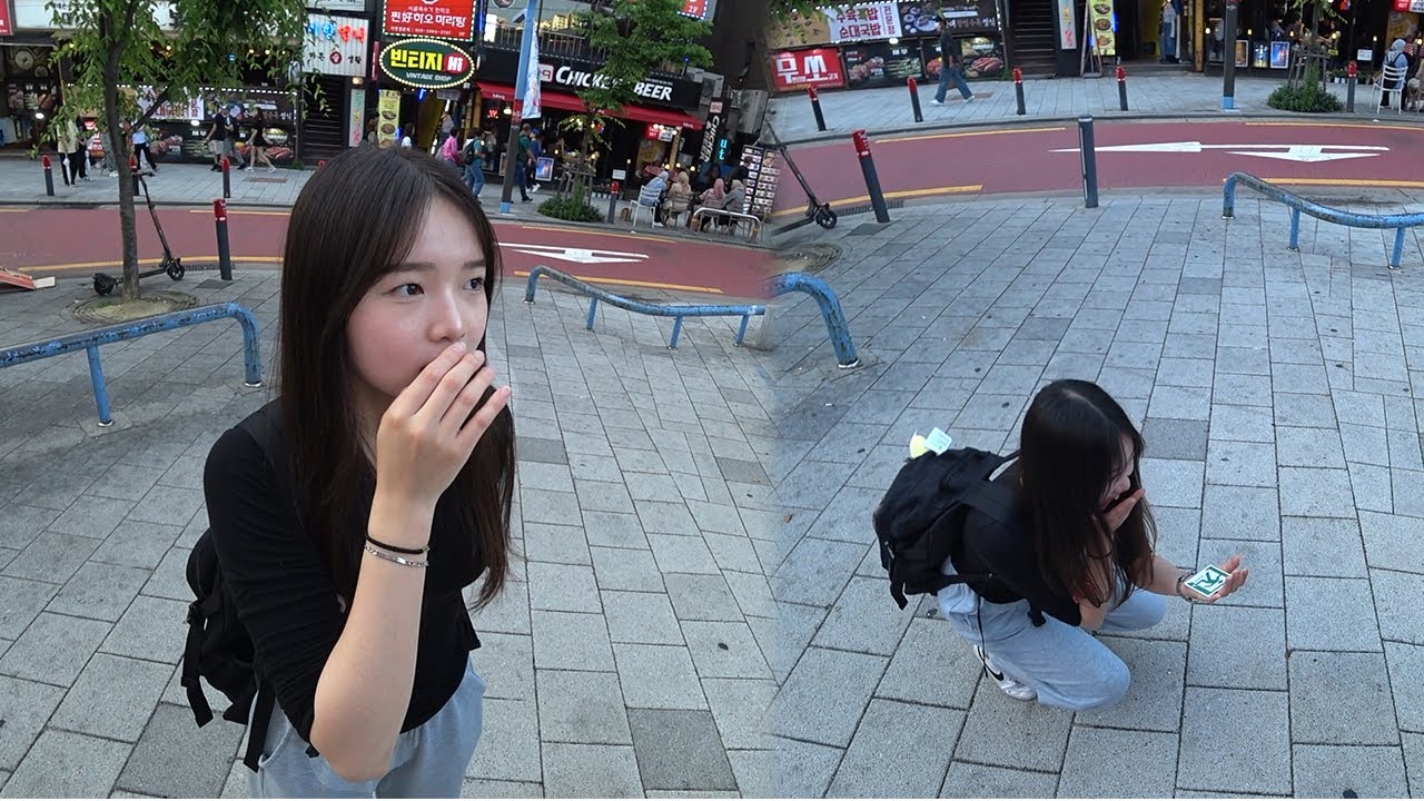 상구보고 주저앉은 여고생ㅋ | 풀영상