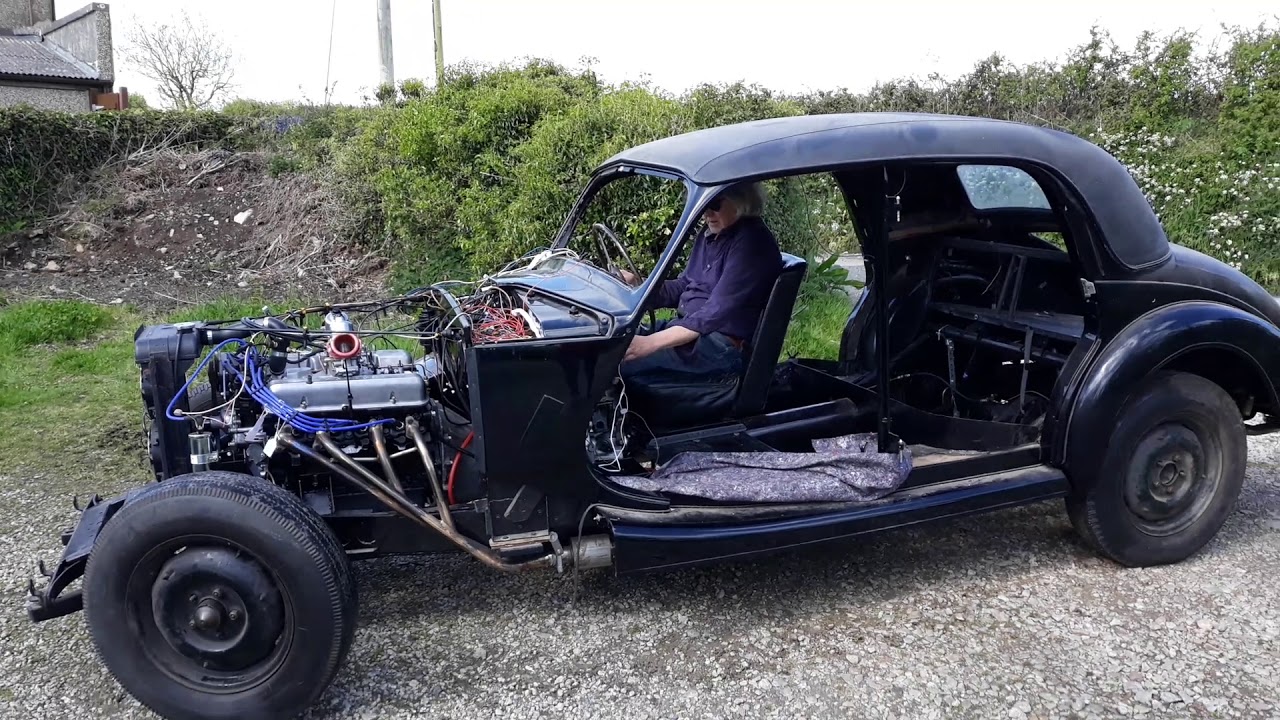 1953 Riley RMF with Rover V8 engine - 6: First time out of the shed under it's own power!