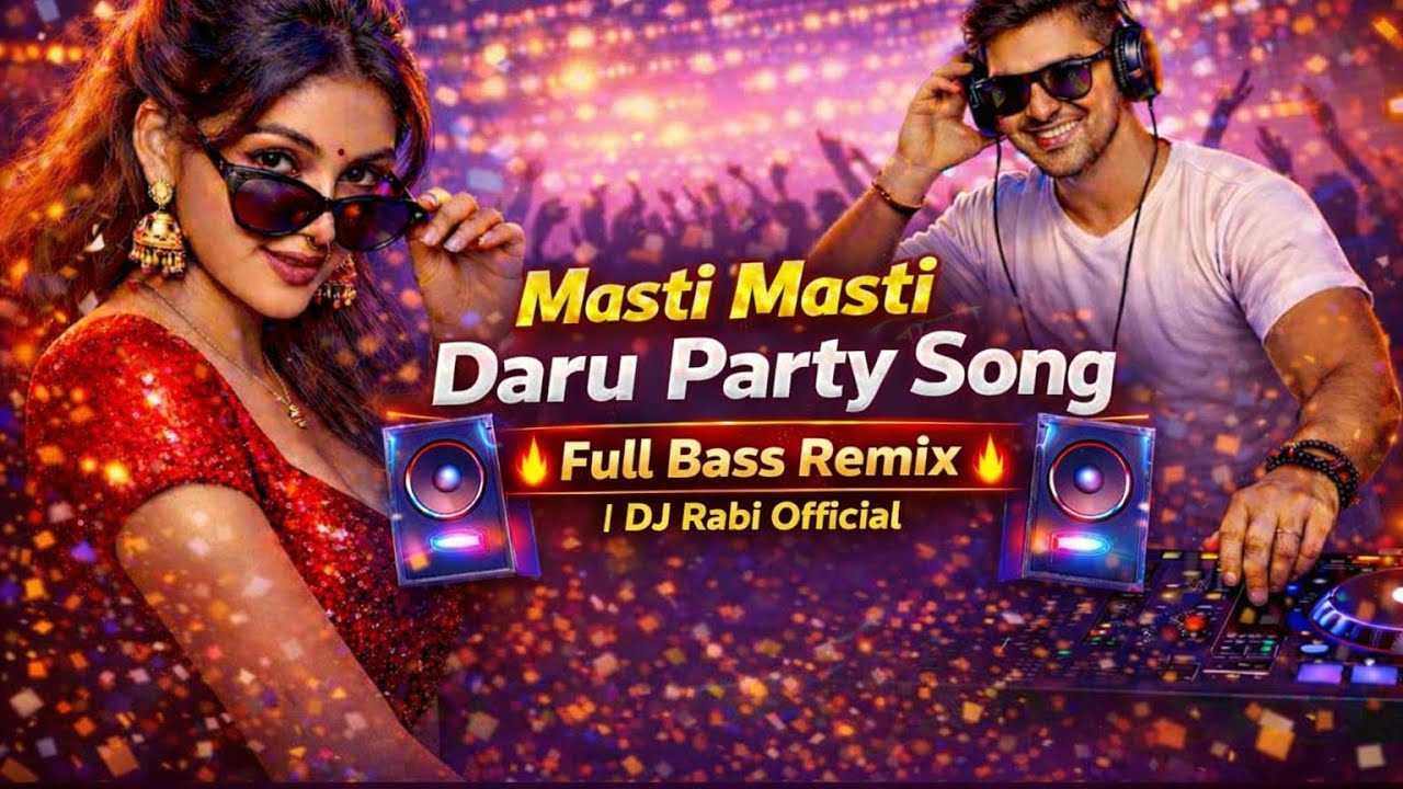 Masti Masti Daru Party Song 🔥 Full Bass Remix | DJ Rabi Official | Hindi Party DJ Song 2026