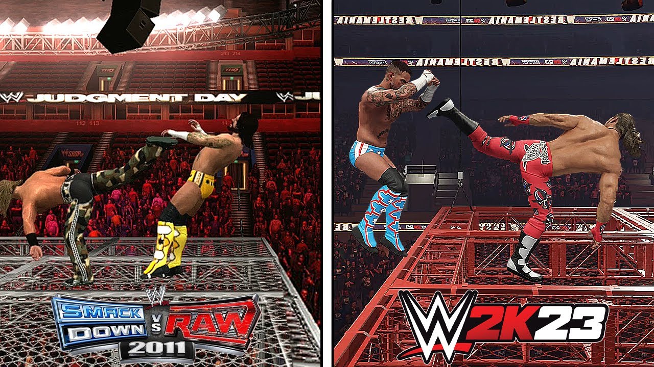 Best Extreme FINISHERS in WWE Smackdown vs Raw 2011 Vs WWE 2K23 !!!