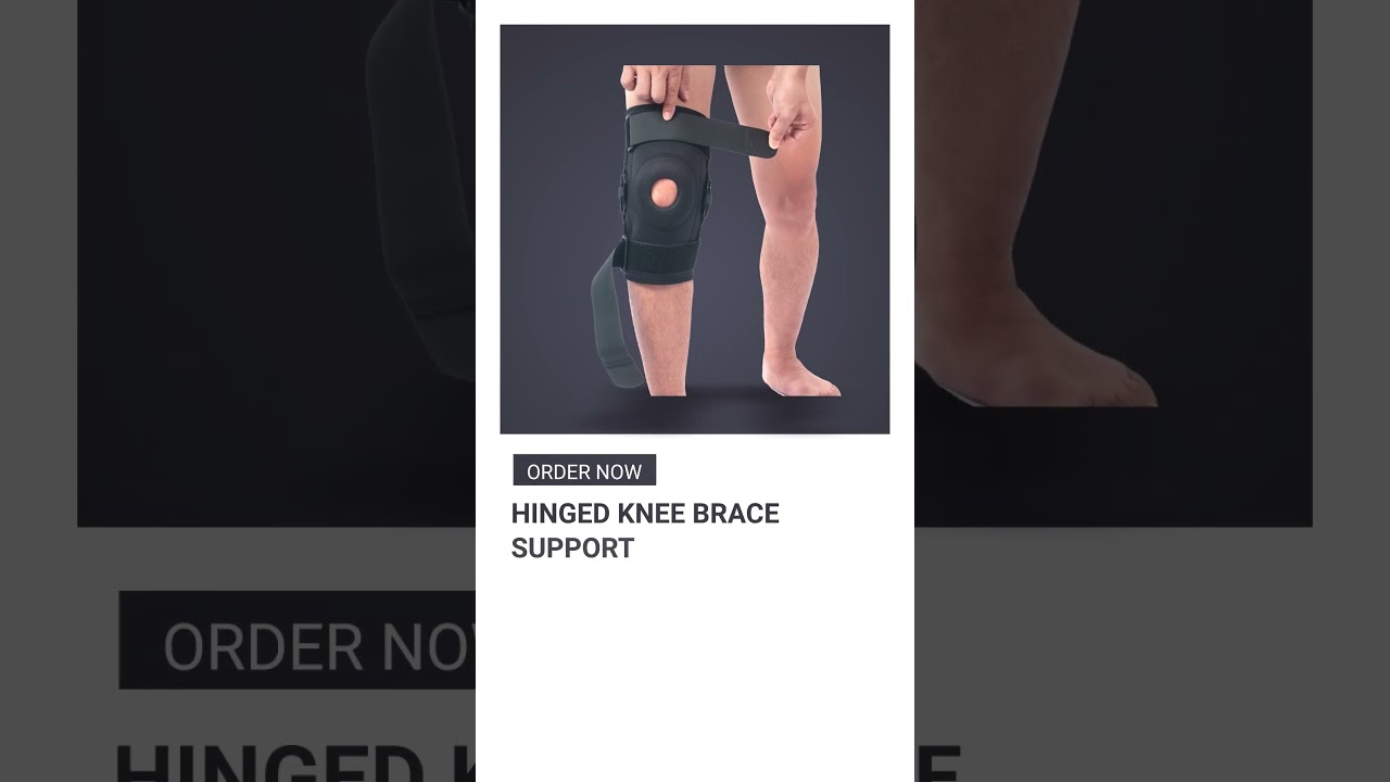 Hinged Knee Brace Support for Swollen ACL | Maximum Knee Support for Active Lifestyles